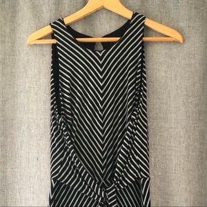 Black and white maxi dress